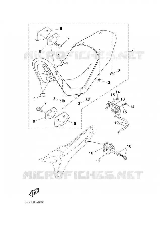 SEAT Yamaha MOTO 1100 2004 BULLDOG  BT1100