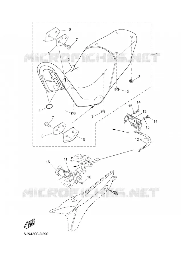 SEAT Yamaha MOTO 1100 2005 BULLDOG  BT1100