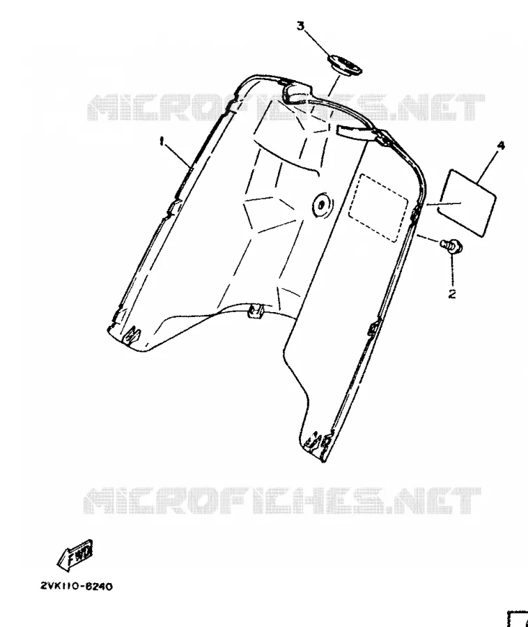 LEG SHIELD Yamaha SCOOTER 50 1988 JOG  CG50E