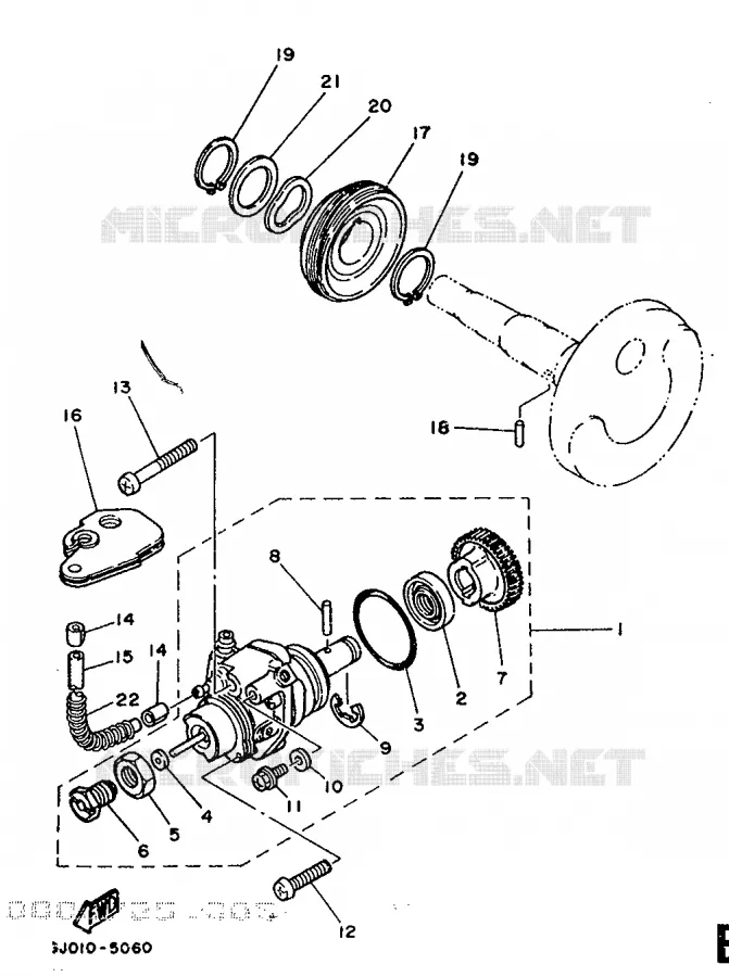 OIL PUMP Yamaha SCOOTER 50 1988 BELUGA  CH50
