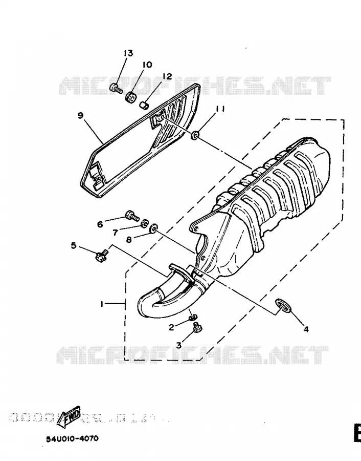 EXHAUST Yamaha SCOOTER 50 1989 BELUGA  CH50