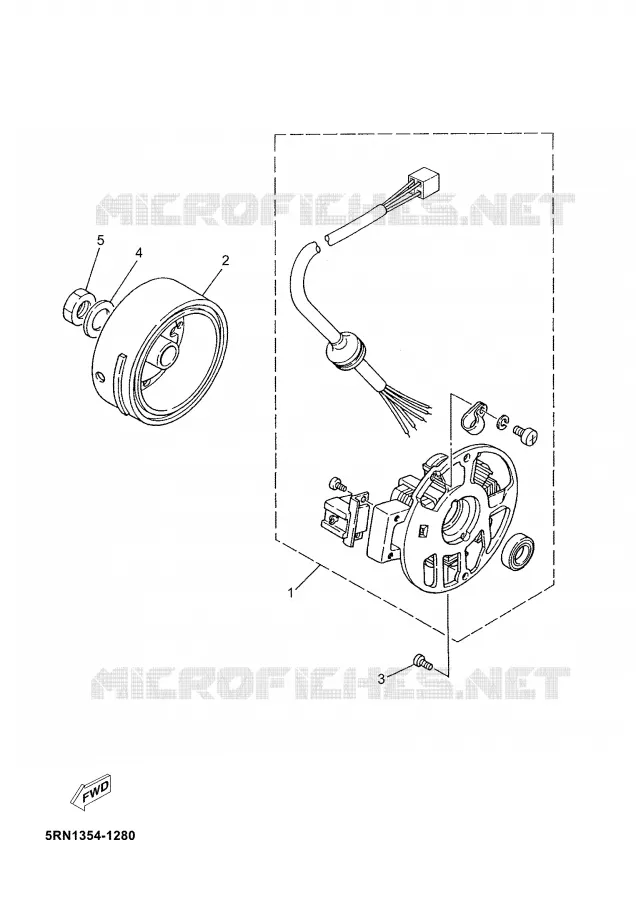 IGNITION Yamaha SCOOTER 50 2003 JOG  CS50 JOG R