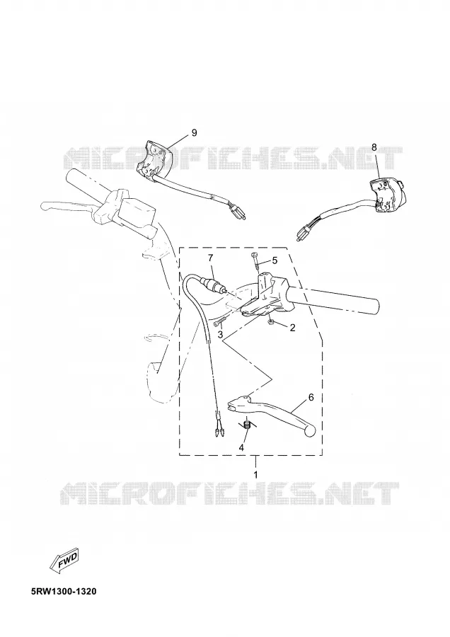 HANDLE SWITCH / LEVER Yamaha SCOOTER 50 2005 JOG  CS50M