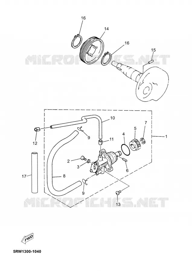 OIL PUMP Yamaha SCOOTER 50 2008 JOG  CS50M