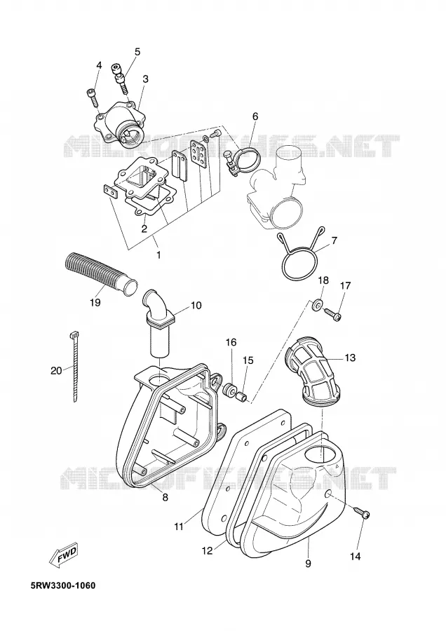 INTAKE Yamaha SCOOTER 50 2004 JOG  CS50Z