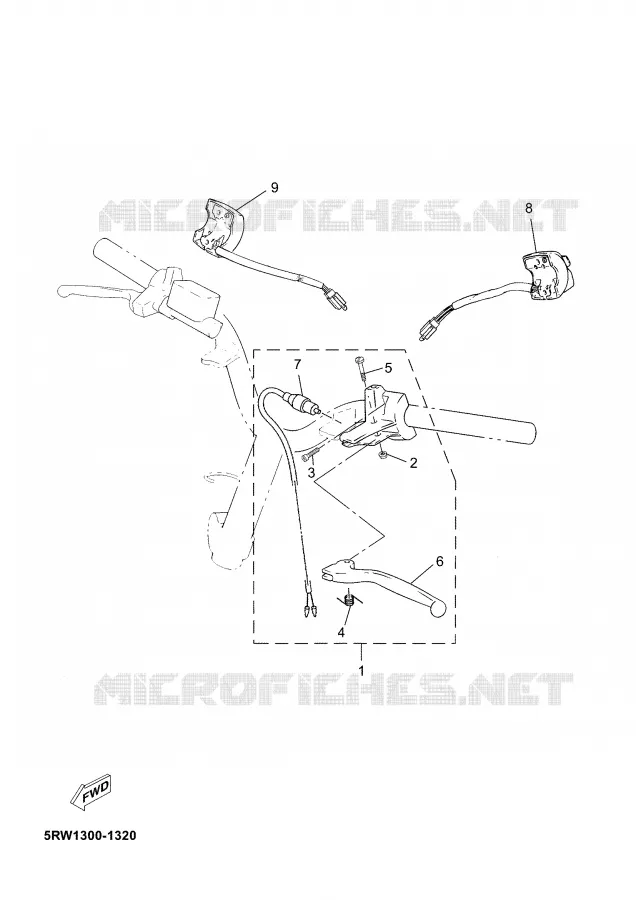HANDLE SWITCH / LEVER Yamaha SCOOTER 50 2005 JOG  CS50