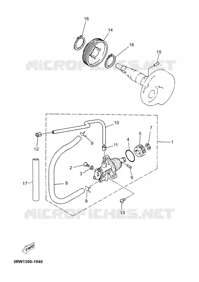 OIL PUMP Yamaha SCOOTER 50 2007 JOG  CS50