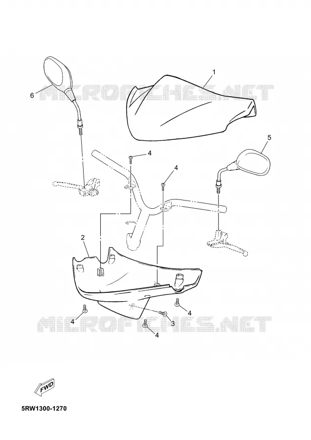 COVER 1 Yamaha SCOOTER 50 2008 JOG  CS50