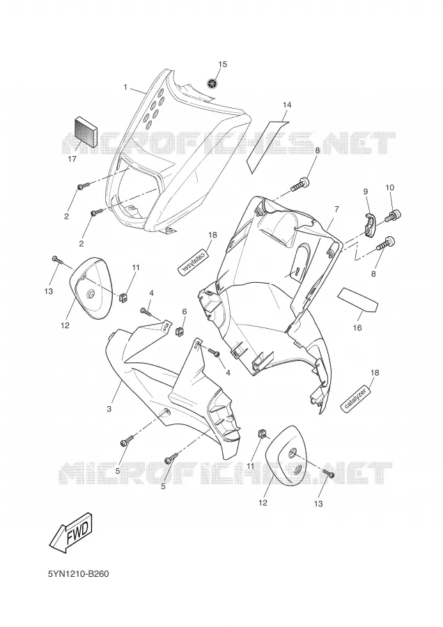 LEG SHIELD Yamaha SCOOTER 50 2003 STUNT  EW50