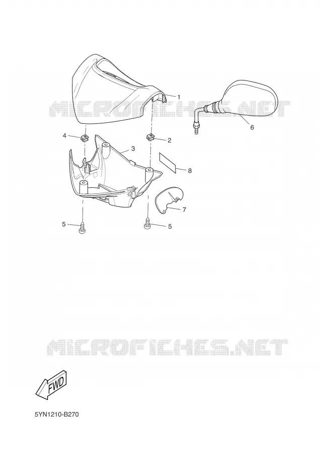 COVER 1 Yamaha SCOOTER 50 2003 STUNT  EW50