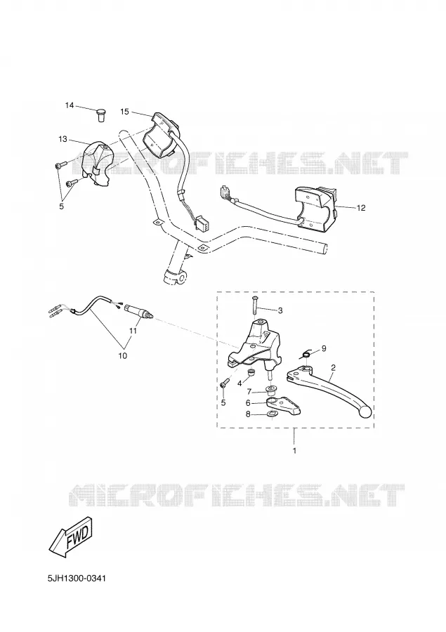 SWITCH / LEVER Yamaha SCOOTER 50 2003 STUNT  EW50