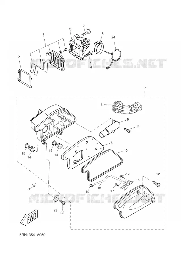 INTAKE Yamaha SCOOTER 50 2004 SLIDER  EW50