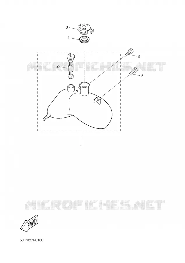OIL TANK Yamaha SCOOTER 50 2004 SLIDER  EW50