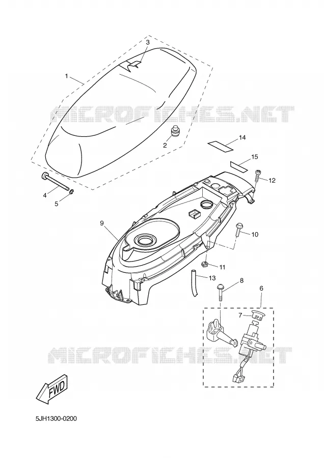 SEAT Yamaha SCOOTER 50 2002 SLIDER  EW50 SLIDER