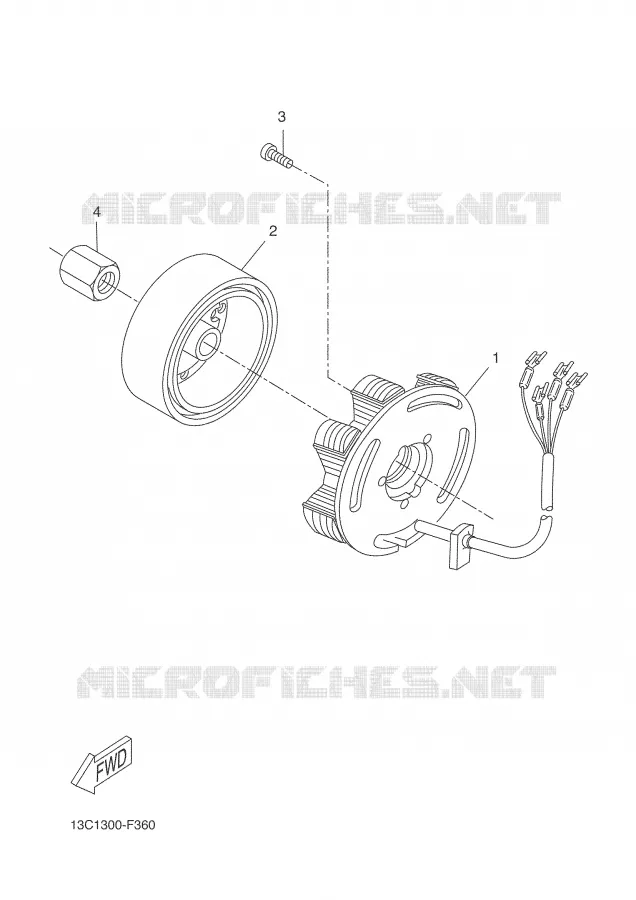 IGNITION Yamaha MOTO 50 2007 DTR  DT50RSM
