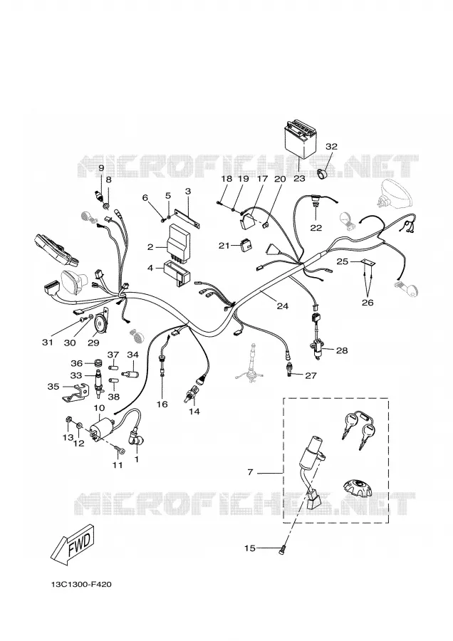 ELECTRICAL 1 Yamaha MOTO 50 2007 DTR  DT50RSM