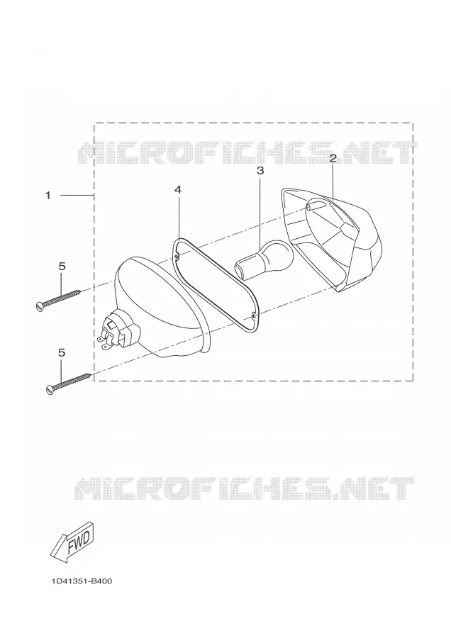 TAIL LIGHT Yamaha MOTO 50 2007 DTR  DT50RSM