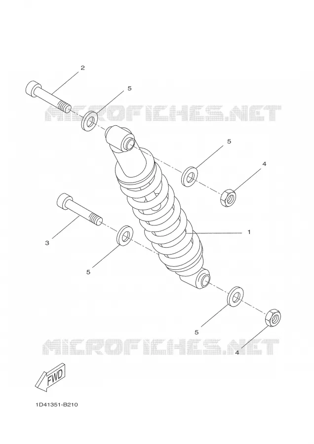 SWINGARM / SHOCK ABSORBER Yamaha MOTO 50 2008 DTR  DT50RSM