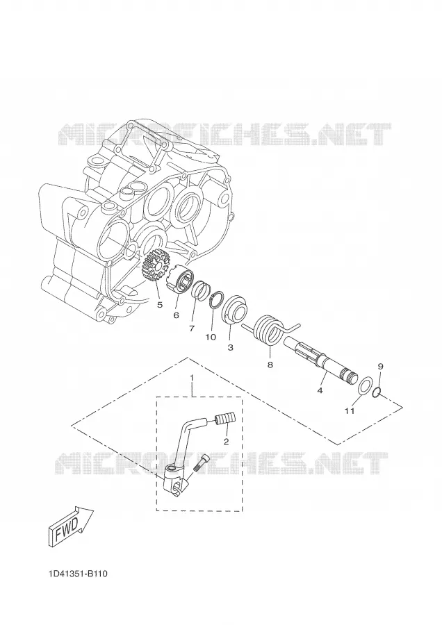 STARTER MOTOR Yamaha MOTO 50 2008 DTR  DT50RSM