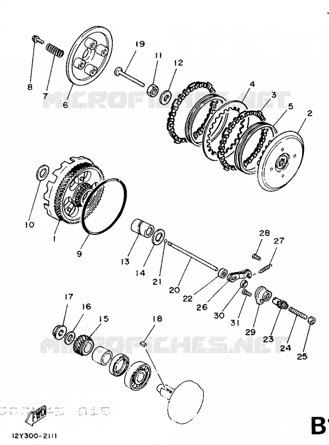 STARTER CLUTCH Yamaha MOTO 50 1989 DTR  DT5OR