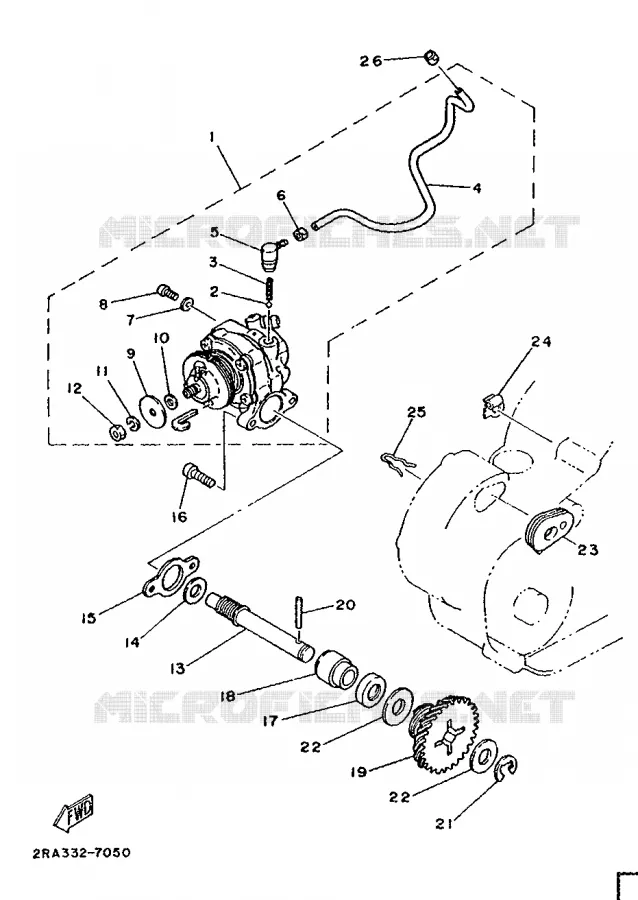 OIL PUMP Yamaha MOTO 80 1987 DTLC  DT80LC