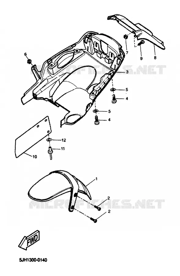 FENDER Yamaha SCOOTER 50 2000 STUNT  EW50