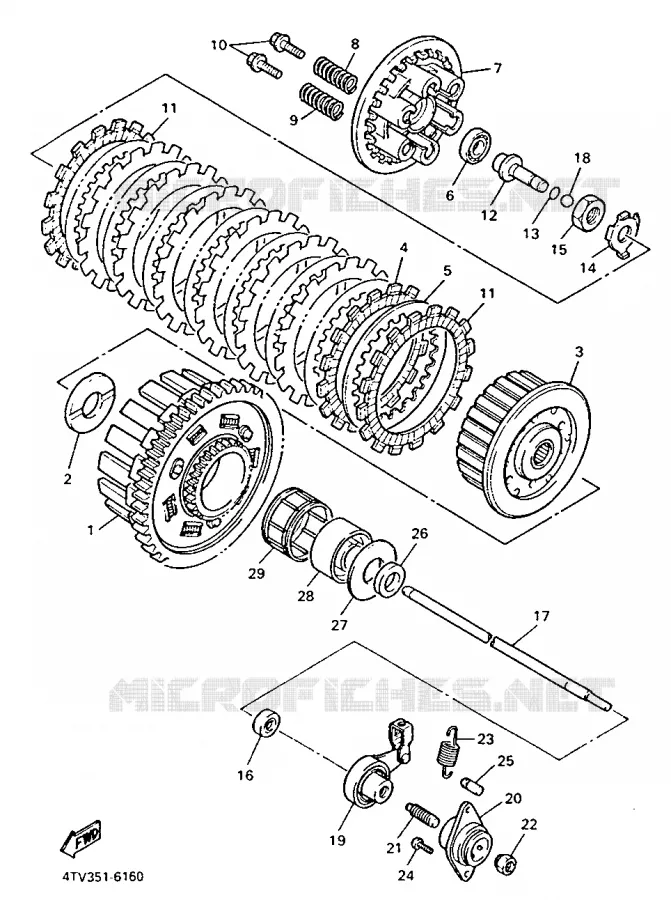 STARTER CLUTCH Yamaha MOTO 600 1999 THUNDERCAT  YZF600R