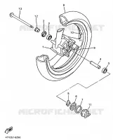 FRONT WHEEL for Yamaha THUNDERCAT 1999
