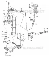REAR BRAKE MASTER CYLINDER for Yamaha THUNDERCAT 1999