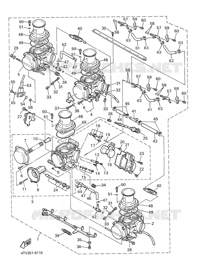 CARBURETOR Yamaha MOTO 600 2000 THUNDERCAT  YZF600R