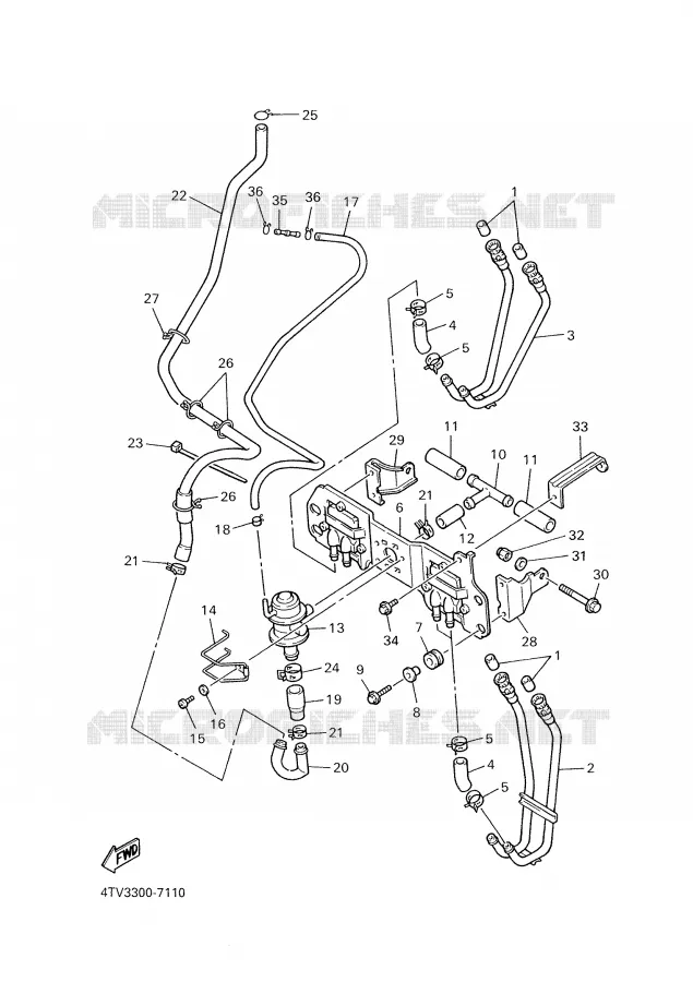 AIR INDUCTION SYSTEM AIS Yamaha MOTO 600 2000 THUNDERCAT  YZF600R