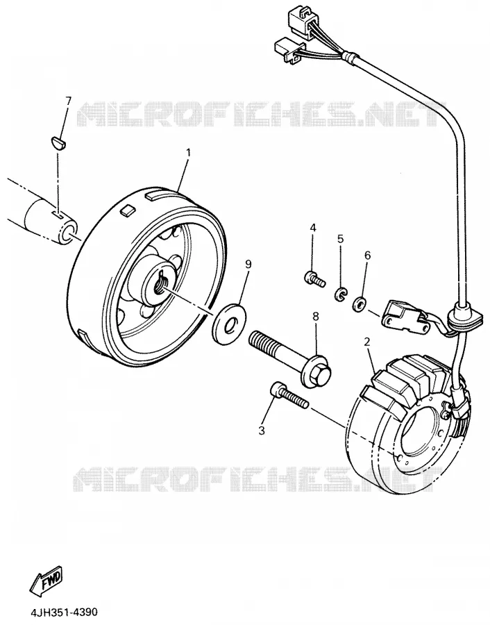 IGNITION Yamaha MOTO 600 2000 THUNDERCAT  YZF600R