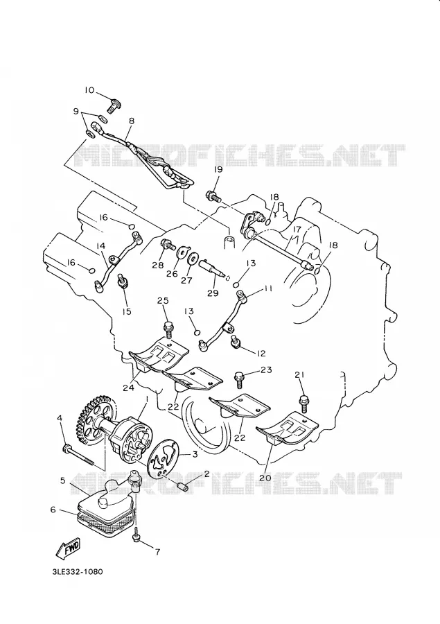 OIL PUMP Yamaha MOTO 1000 2001 THUNDERACE  YZF1000R