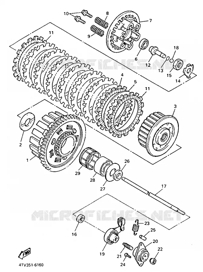 STARTER CLUTCH Yamaha MOTO 600 1997 THUNDERCAT  YZF600R