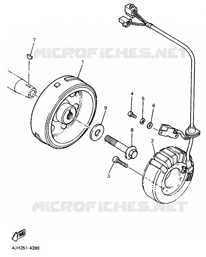 IGNITION Yamaha MOTO 600 1998 THUNDERCAT  YZF600R