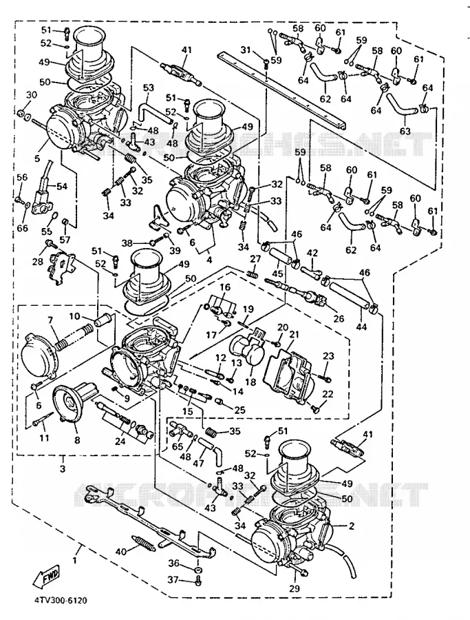 CARBURETOR Yamaha MOTO 600 1998 THUNDERCAT  YZF600R