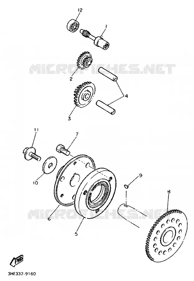 STARTER CLUTCH Yamaha MOTO 600 1998 THUNDERCAT  YZF600R