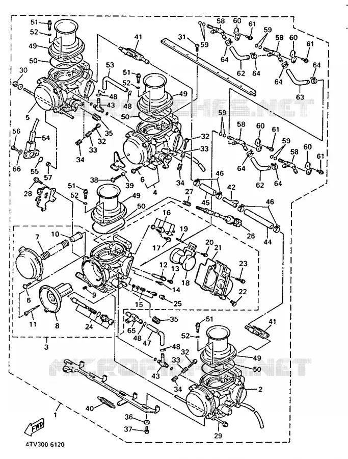 CARBURETOR Yamaha MOTO 600 1998 THUNDERCAT  YZF600R