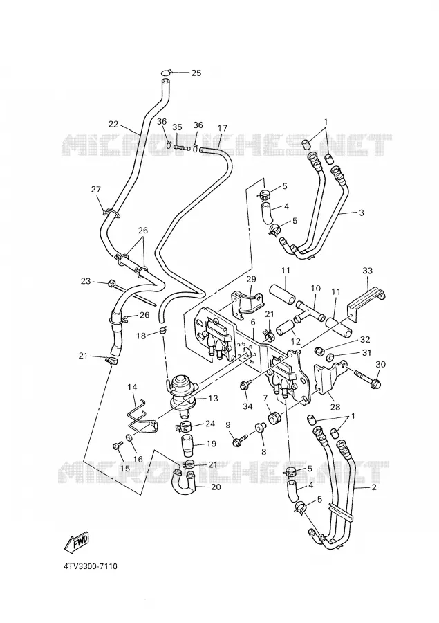 AIR INDUCTION SYSTEM AIS Yamaha MOTO 600 2002 THUNDERCAT  YZF600R