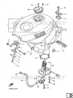 FUEL TANK for Yamaha YZF 1996