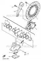 REAR BRAKE CALIPER for Yamaha YZF 1993