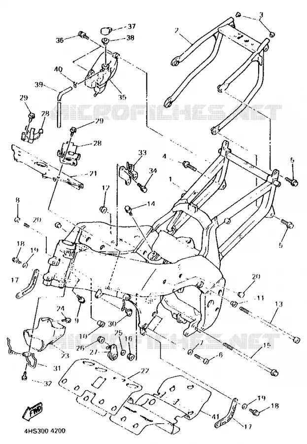 FRAME Yamaha MOTO 750 1994 YZF  YZF750SP