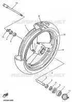 FRONT WHEEL for Yamaha YZF 1996