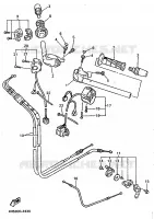 HANDLEBAR & CABLES for Yamaha YZF 1996