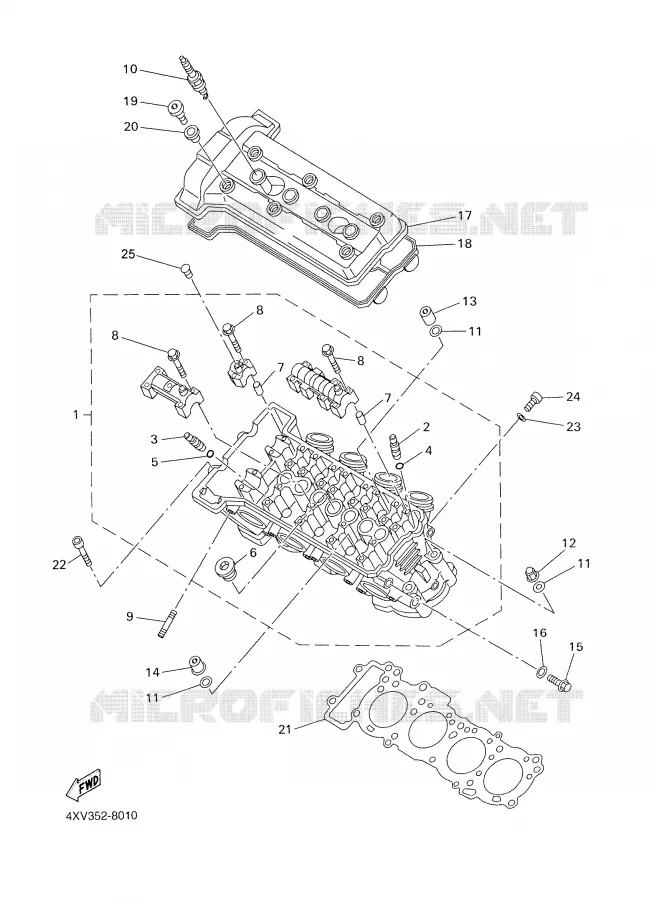 CYLINDER Yamaha MOTO 1000 1999 R1  YZF-R1
