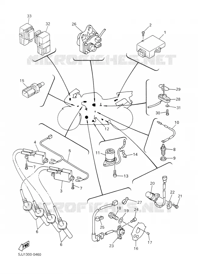 ELECTRICAL 1 Yamaha MOTO 1000 2000 R1  YZF-R1