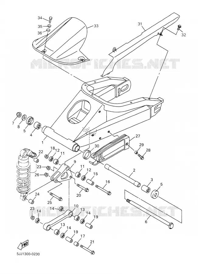 SWINGARM Yamaha MOTO 1000 2000 R1  YZF-R1