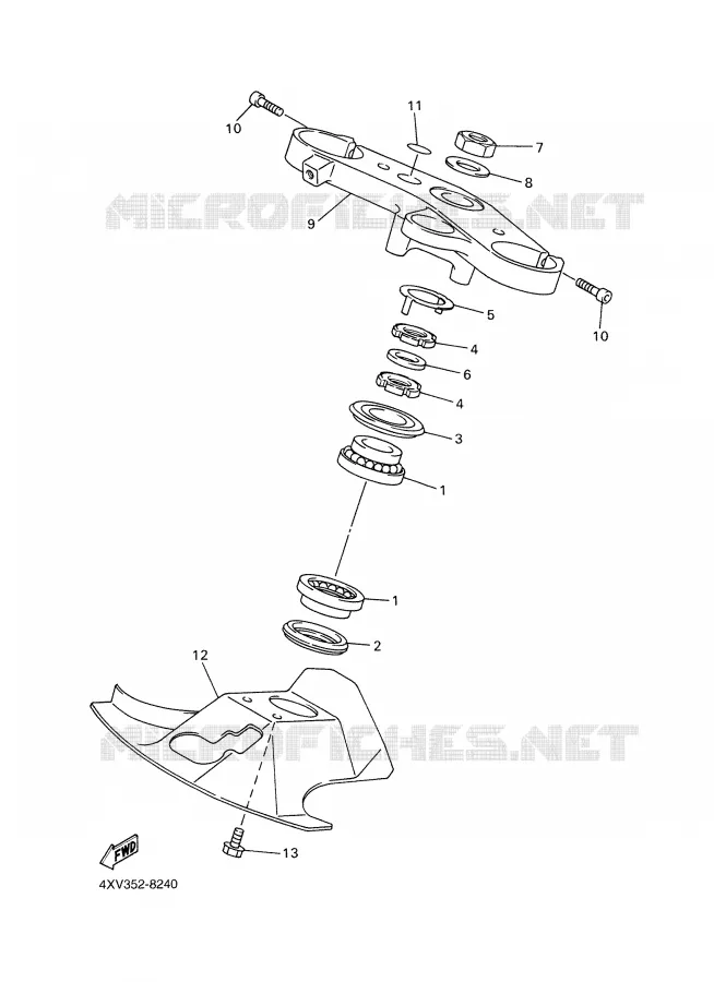 STEERING Yamaha MOTO 1000 2001 R1  YZF-R1