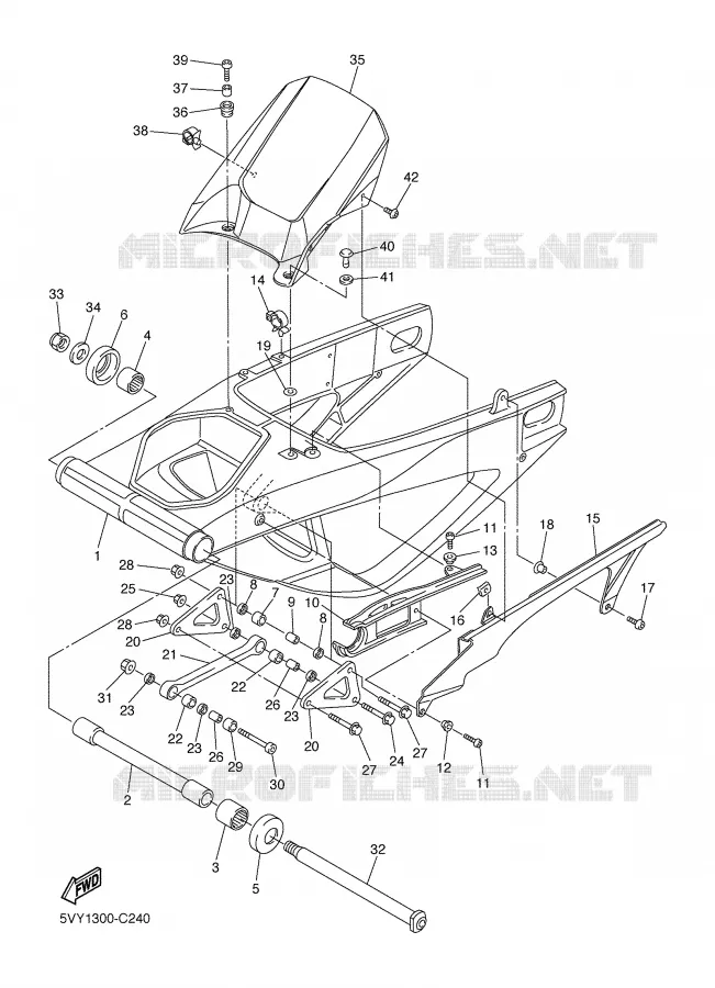 SWINGARM Yamaha MOTO 1000 2005 R1  YZF-R1