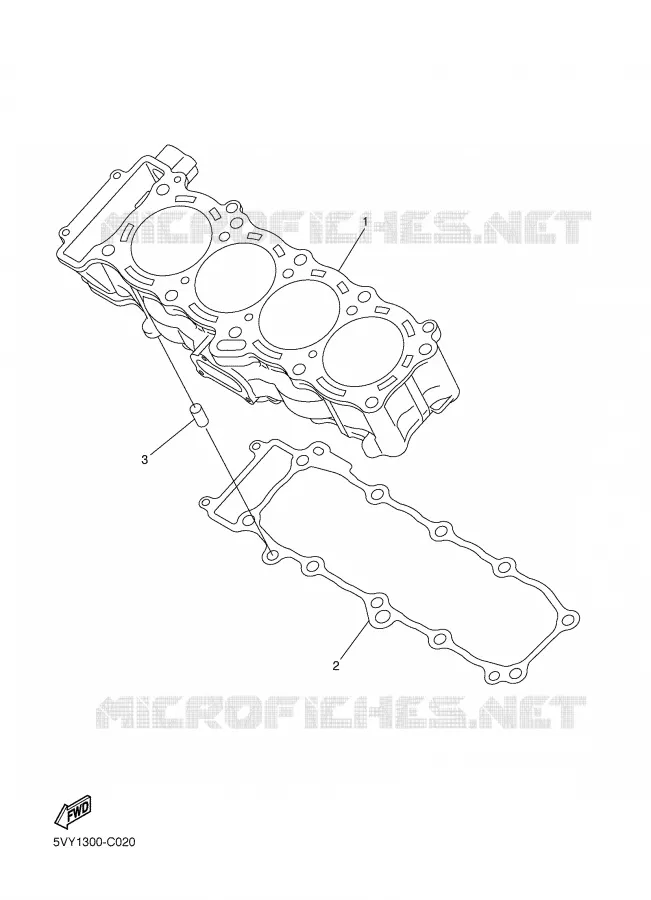 CYLINDER Yamaha MOTO 1000 2006 R1  YZF-R1